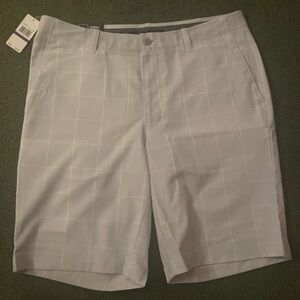 NWT PGA Tour shorts size “36” but they fit like size “34.” White/gray sharp look
